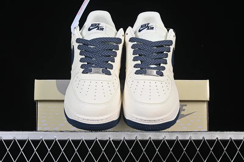 All categories Nk Air Force 1 Air Force series Nk Air Force 1 Low Air Force low-top Nike Air Force 1'07 Low Nike embossed off-white dark blue tree pattern Air Force 1 low-top casual sneakers SM6668-122